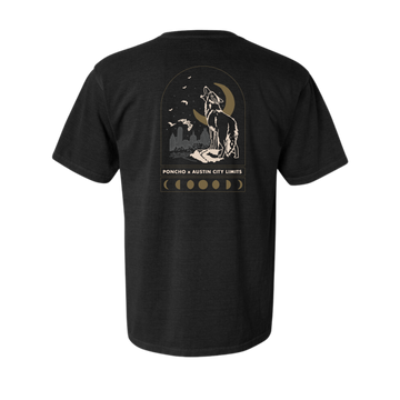 Black Poncho x ACL shirt back