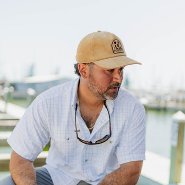 man wearing pronghorn hat