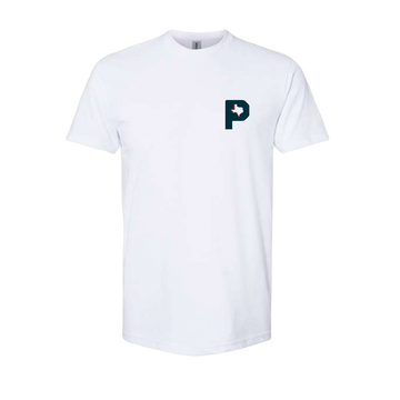 product photo barbed wire tee - front