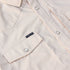 closeup of tan striped chest pocket