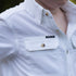 closeup of chest pocket