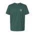 Green short-sleeve shirt with a small animal paw print design on the chest, titled The Deep In The Heart T-Shirt