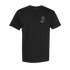 Black short-sleeve shirt featuring a small colorful graphic on the chest, named The Dive T-Shirt.