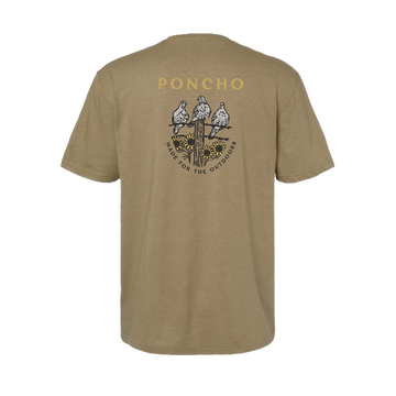 product photo dove t-shirt front back