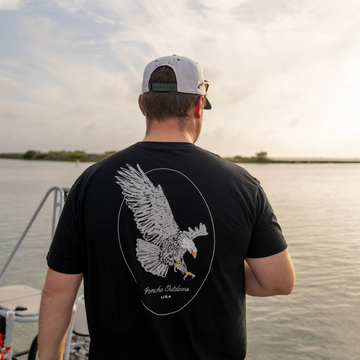 Man wearing The Eagle 76 shirt