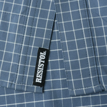 closeup of resistol patch on shirt