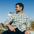 man with sunglasses wearing the monterey flannel