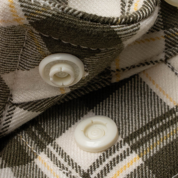 collar snaps on shirt closeup