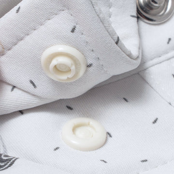 collar snaps on shirt