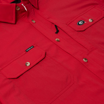 flyover of shirt with georgia logo