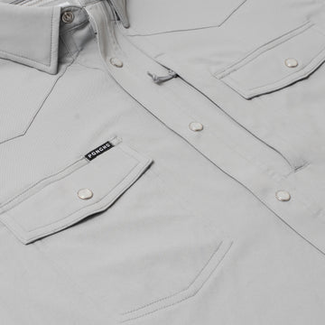 flyover photo of grey shirt