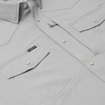 flyover photo of grey shirt