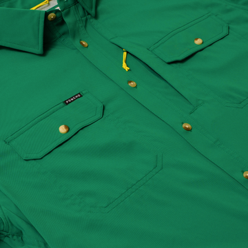 flyover of green shirt