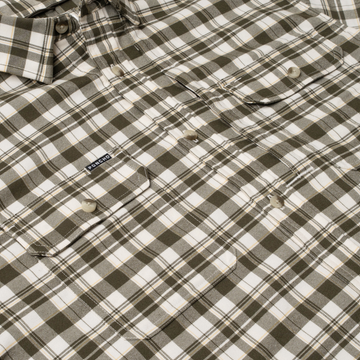 flyover photo of green and yellow plaid shirt