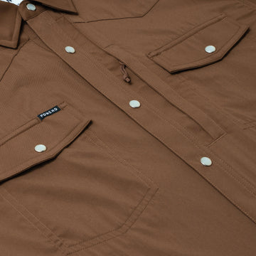 flyover photo of brown shirt