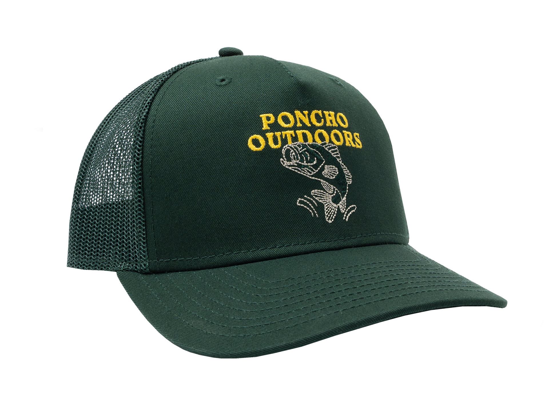 Green Bass Trucker Hat