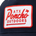 Close-up of a navy cap featuring a white and red embroidered patch with "ATX Poncho Outdoors" and a small Texas state outline.