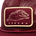 Close-up of a maroon mesh cap featuring a stitched patch with a running boar and the word Poncho below it.