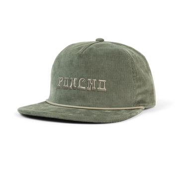 Product Photo of the Front of The Moss Poncho Corduroy Hat