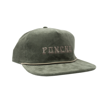 product photo moss poncho corduroy front