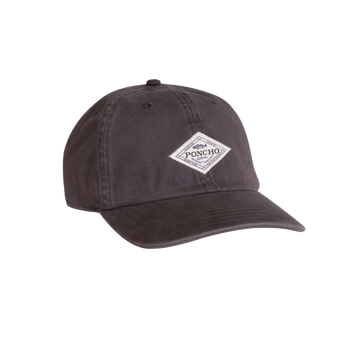 product photo grey diamond patch hat front
