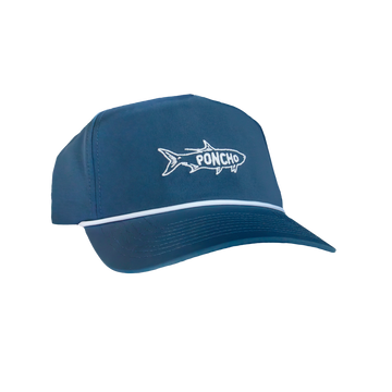 product photo navy tarpon rope hat front