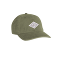 product photo olive diamond patch hat front
