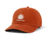 front of orange agave dad hat