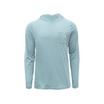 Product photo of salty teal blue hoodie