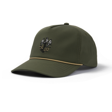 front of the popper hat