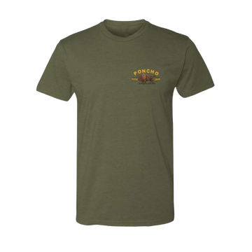 product photo roaming bison tee - front