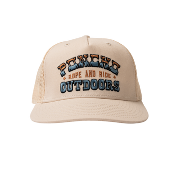 product photo of rope and ride trucker hat - Front