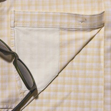 closeup of sunglasses cleaner