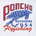 Poncho Outdoors U.S.A. Flyfishing logo with a stylized fish in red and blue lettering