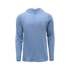 Light blue breathable outdoor shirt with hood and chest pocket, The Thousand Lakes