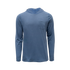 The Blue Hole Bridge breathable blue outdoor shirt with hood and chest pocket