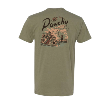 product photo tailing red tee - back