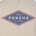 Diamond-shaped logo with "USA PONCHO Est. 1776" in blue, red, and beige colors on a light background