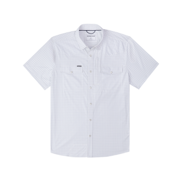 product photo of double blue check short sleeve shirt
