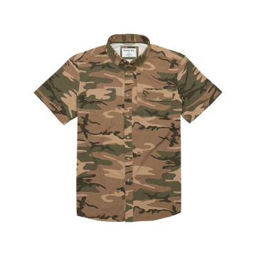The Cordoba camo short sleeve outdoor shirt with front pockets