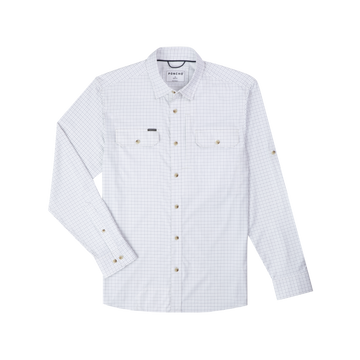 product photo of double blue check long sleeve shirt