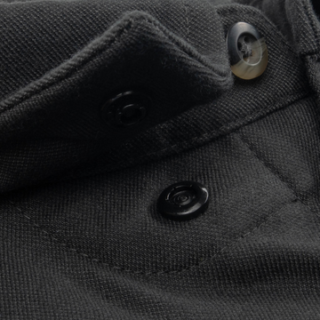 closeup of collar snaps on shirt