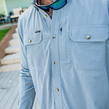 man wearing the gallatin shirt
