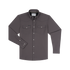 The Goodnight charcoal long sleeve button down shirt with two chest pockets