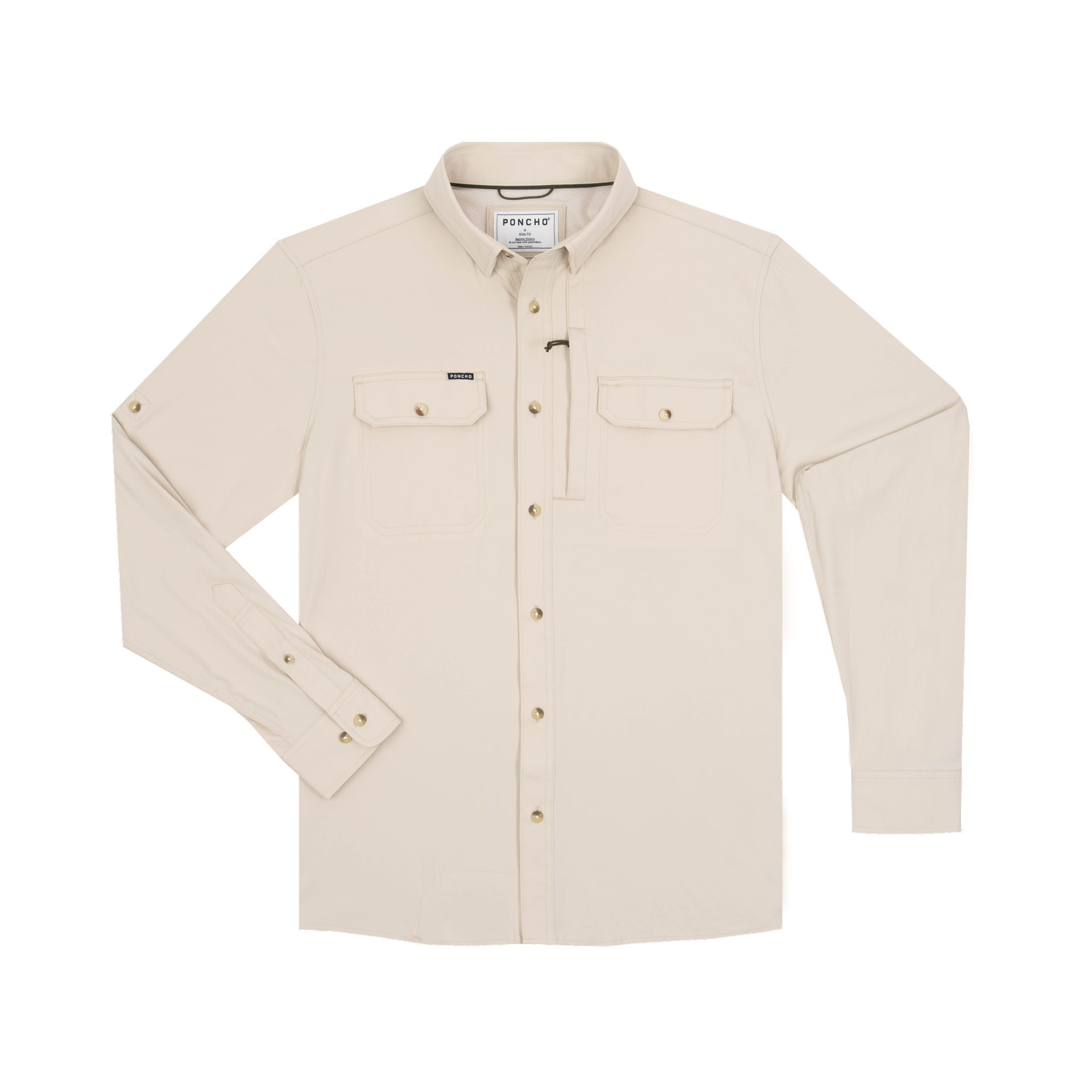 The Hey Buddy - Tan Long Sleeve Shirt – Poncho