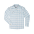 The Hilton Head light blue plaid long sleeve outdoor shirt with button chest pockets and cuffs