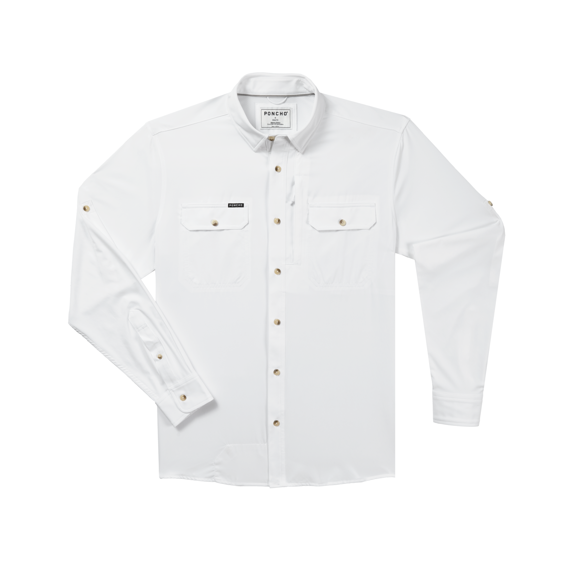 The Iceman - White Long Sleeve Shirt Poncho The Iceman - White Long Sleeve Shirt Poncho