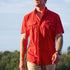 man wearing the lumpkin shirt