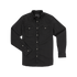 The Matamoros black button-up shirt with two chest pockets, designed for outdoors and everyday wear.