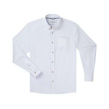 product photo double blue check shirt front